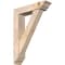 Ekena Millwork Traditional Traditional Smooth Bracket w/ Offset Brace, Douglas Fir, 5 1/2"W x 22"D x 30"H BKT0604X22X30TRA01SDF - alternate 1